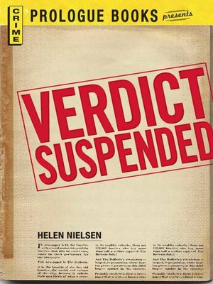 cover image of Verdict Suspended